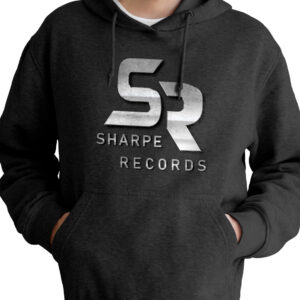 Sudadera negra con logo de Sharpe Records