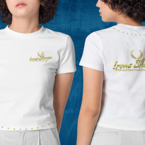 Camiseta blanca con logo Irma Sharpe